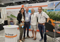 Ton Versteeg of Bom Group with Casey Jansen sr and his family with Holland Greenhouses. As it shows, Ton has some busy days at the show. "Everybody's happy to be back at a show for the first time since the pandemic started," he says. 